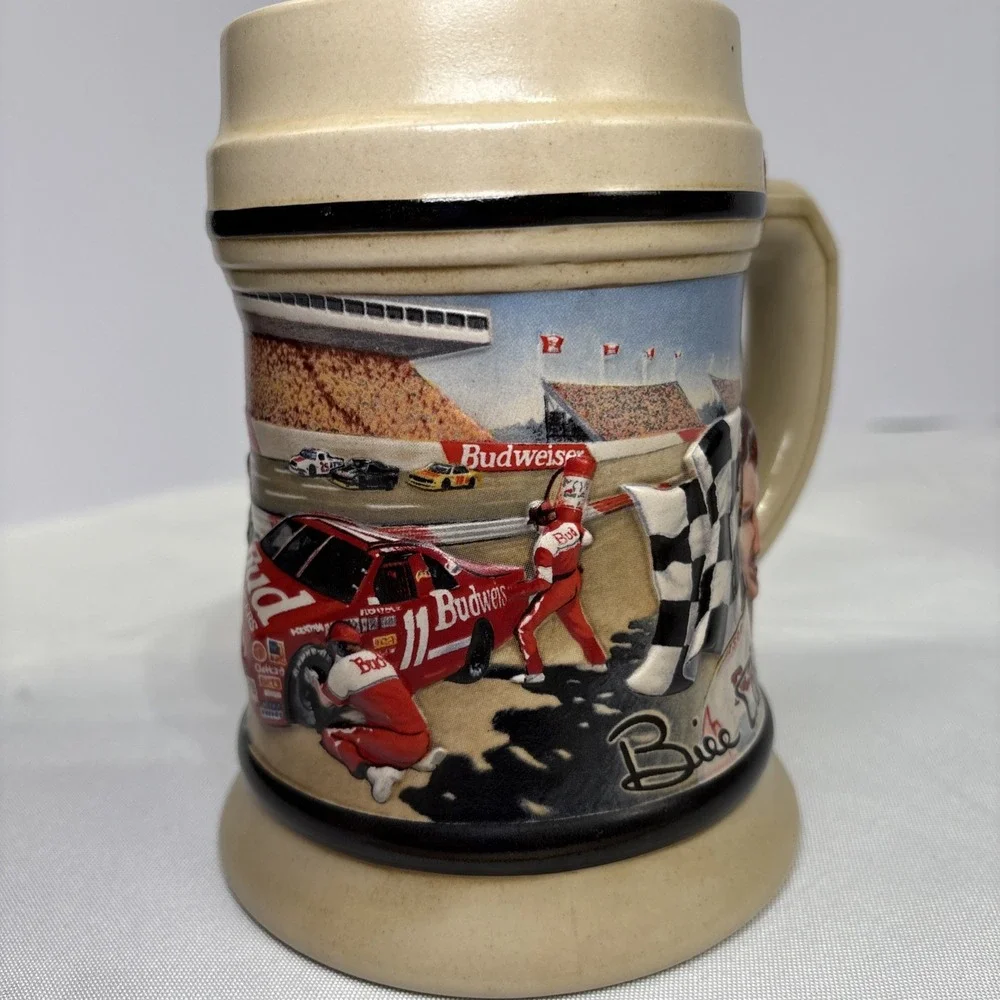 24oz‎ Big 1993 Budweiser Racing Bill Elliot Junior Johnson Beer Stein Mug NASCAR